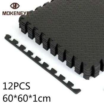 

12pcs 60x60x1cm Yoga Gym Floor Mats EVA Foam Interlocking Protective Tile Flooring Carpets Mat Fitness Protective Floor Mat