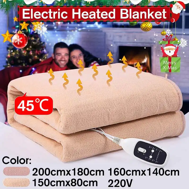 220 В электрическое одеяло с подогревом, водонепроницаемое, двойное электрическое одеяло с подогревом, коврик для кровати, подогреватель тела, Электрический нагреватель