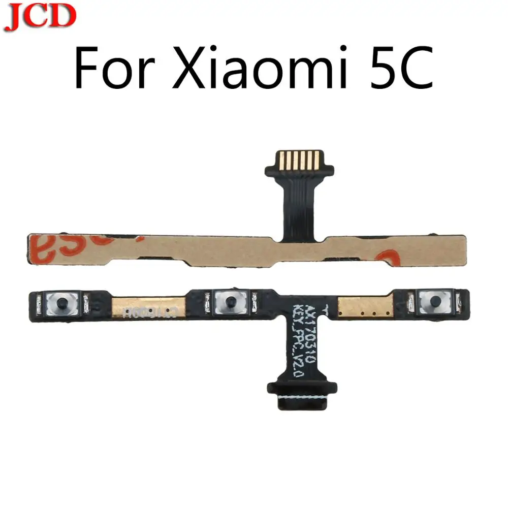 JCD высокое качество для Xiaomi mi 5C выключатель питания вкл/выкл кнопка громкости гибкий кабель для Xiao mi 5C 5c регулятор громкости питания гибкий
