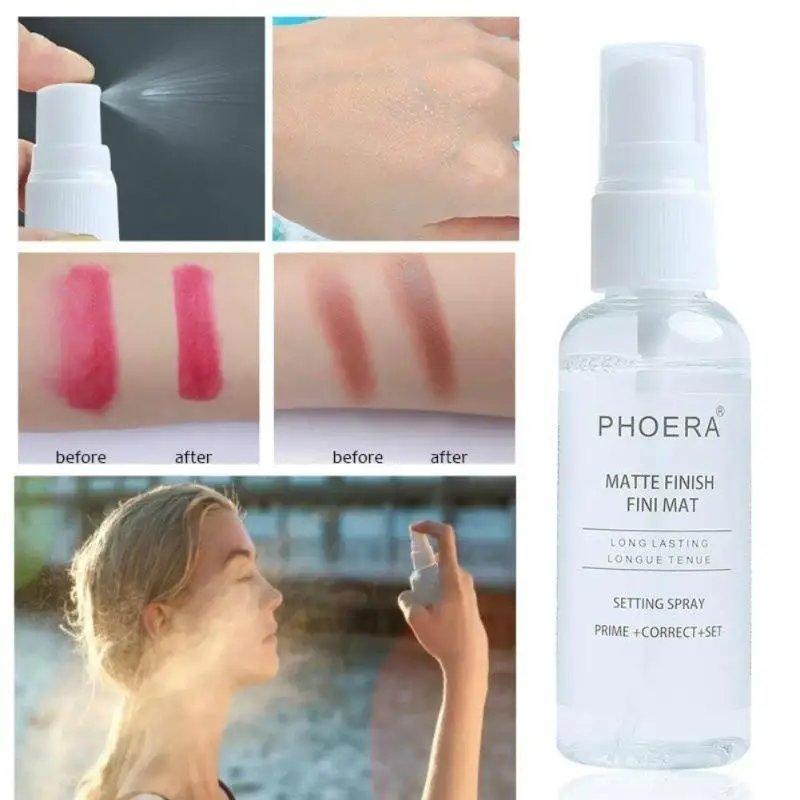 

Face Makeup Setting Spray Matte Finish Bottle Oil-control Natural Long Lasting Fix Foundation Spray