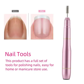 

Electric Portable Manicure Machine Set Mini Nail Drill Pen Bits Cutter for Removing Gel Varnish Nail Pedicure Grinding Tools
