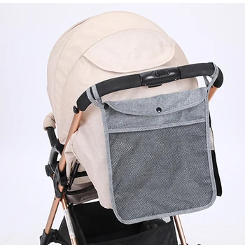 

Practical Baby Stroller Net Pocket Infant Stroller Mesh Bottle Diaper Storage Organizer Large Size Hanging Stroller Accessories