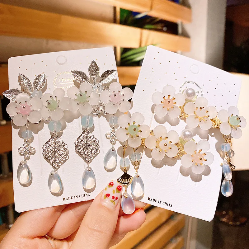 

hairpin Hanfu headdress full set of girls hairpin hair accessories net red clip children's costume accessories