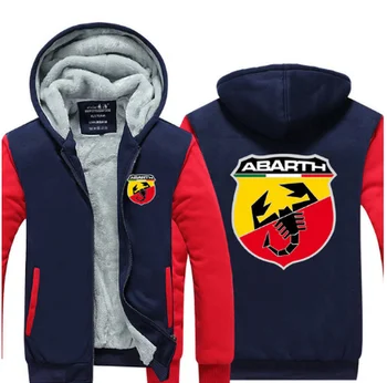 

Winter men Hoodies jacket Thicken Warm for Abarth sweatshirt New style fashion casual coats S-XXXXL h5j