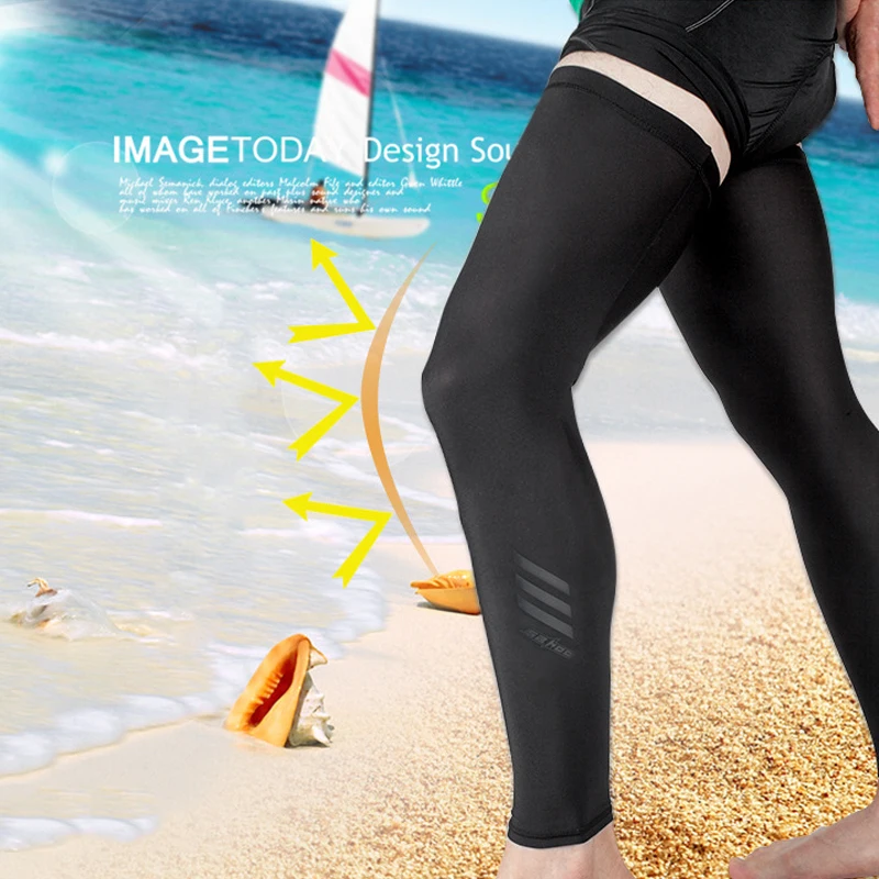 Sahoo Breathable Leg Sleeve Sun Protective UV Resistance Sunscreen High Elastic Leg Warmers Cycling Wear Jersey Men Women 451447