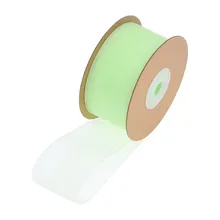 Cinta de Organza para envolver regalos, cintas de embalaje de flores de seda de Navidad, 450CM, venta al por mayor