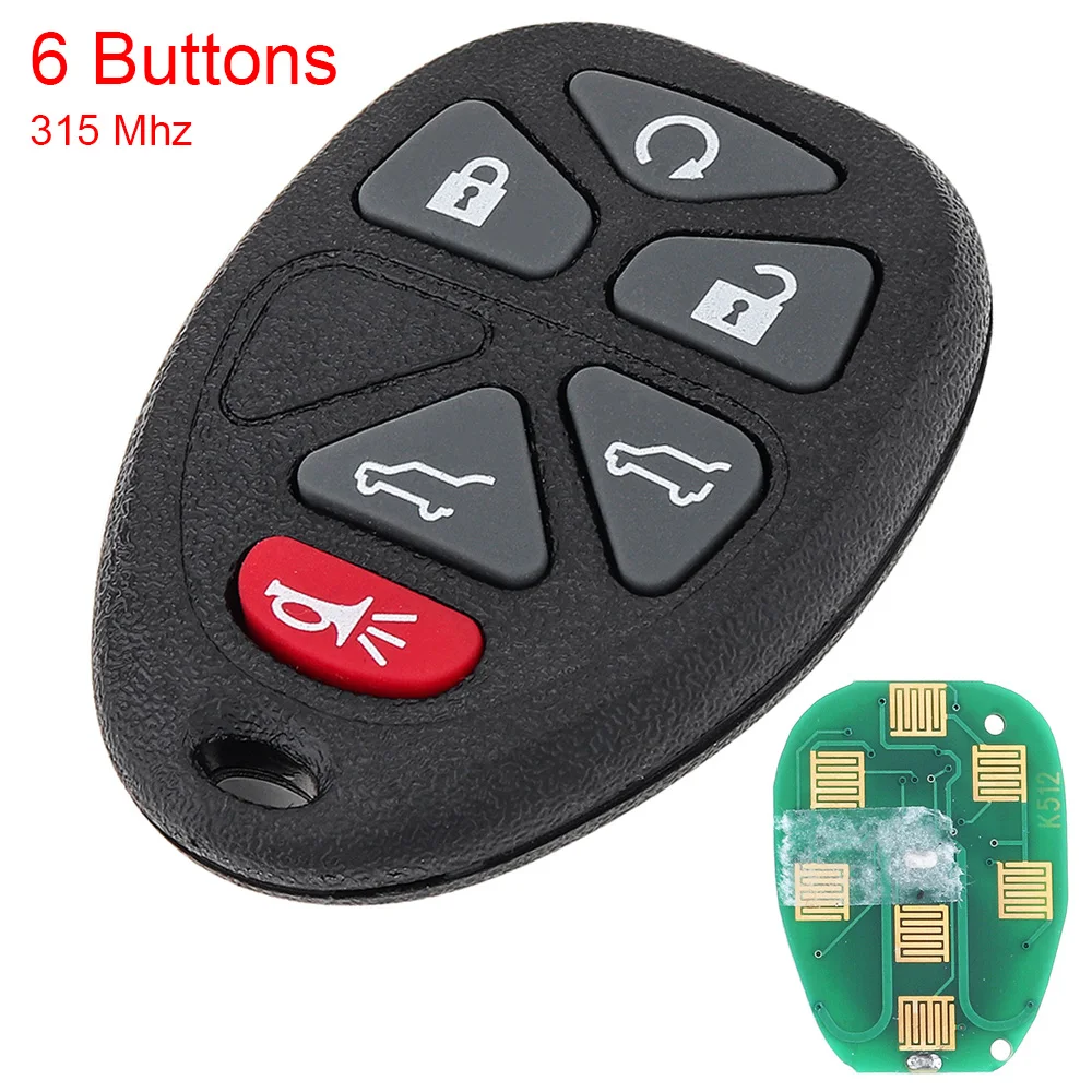 

6 Buttons Keyless Entry Remote Car Key Fob OUC60270 15913427 Fit for Buick Cadillac Escalade Chevrolet GMC Yukon 2007-2010