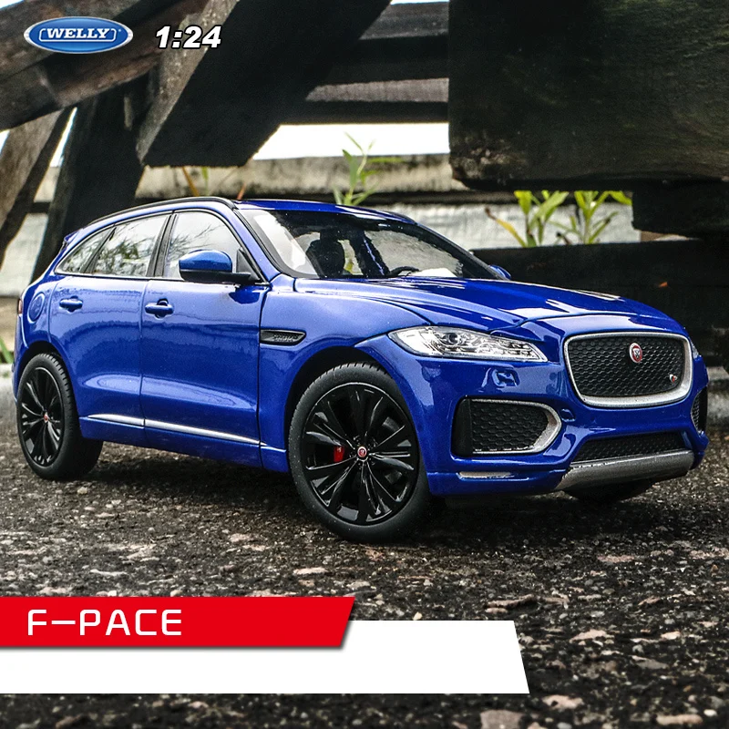Welly 1:24 Jaguar F-PACE модель автомобиля из сплава Модель автомобиля украшение автомобиля коллекция Подарочная игрушка Литье под давлением модель игрушка для мальчиков - Цвет: F-PACE