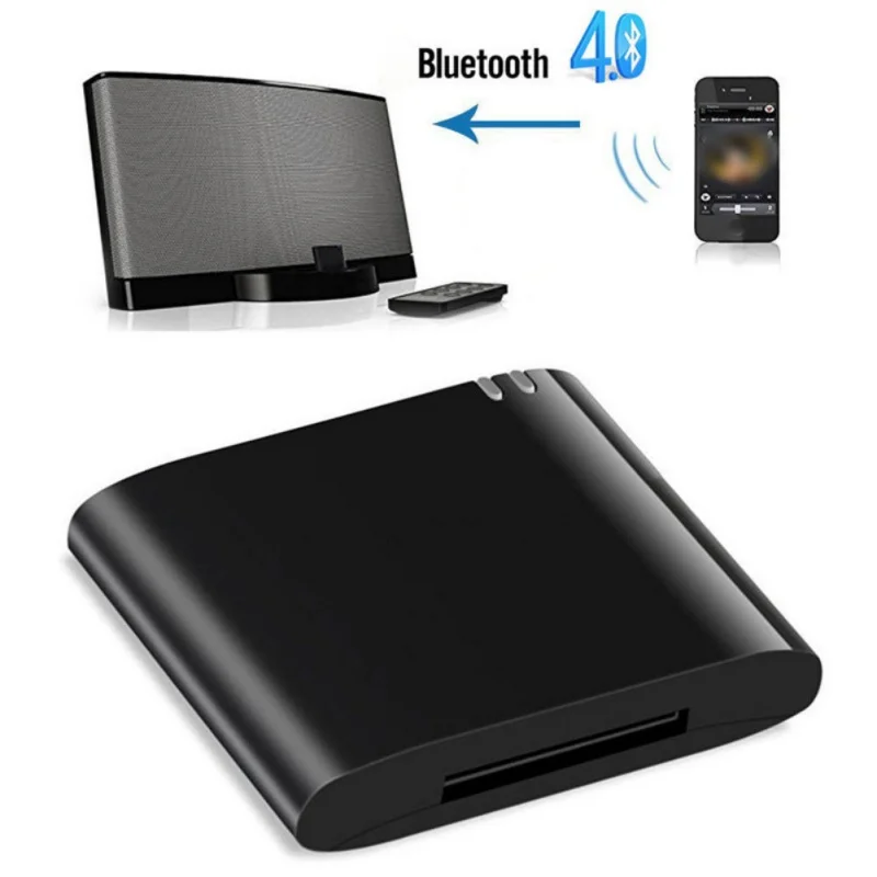Мини Bluetooth 4,1+ EDR приемник A2DP& AVRCP музыка класс 2 контактный 30 разъем для подключения док-станции для IPad IPod IPhone Динамик