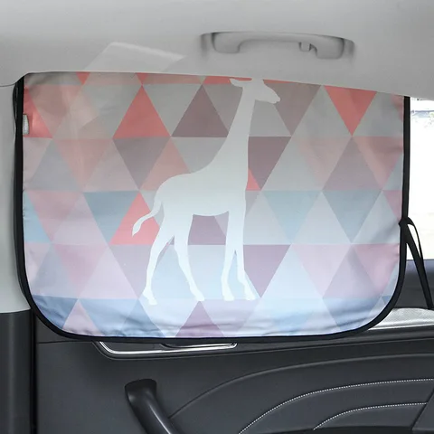 sunshade Curtain In The Car Window Sunshade Cover Cartoon Universal Side Window Sunshade UV Protection For Kid Baby Children