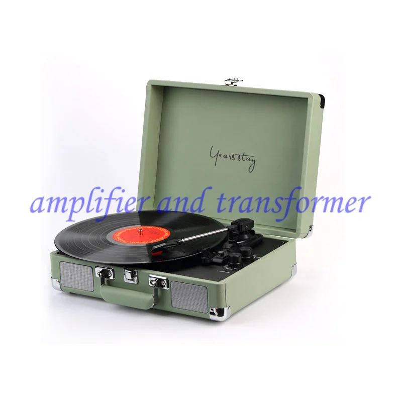 100240v Hyt01 Vinyl Record Player, 33/45/78 Turntable Bluetooth 5.0