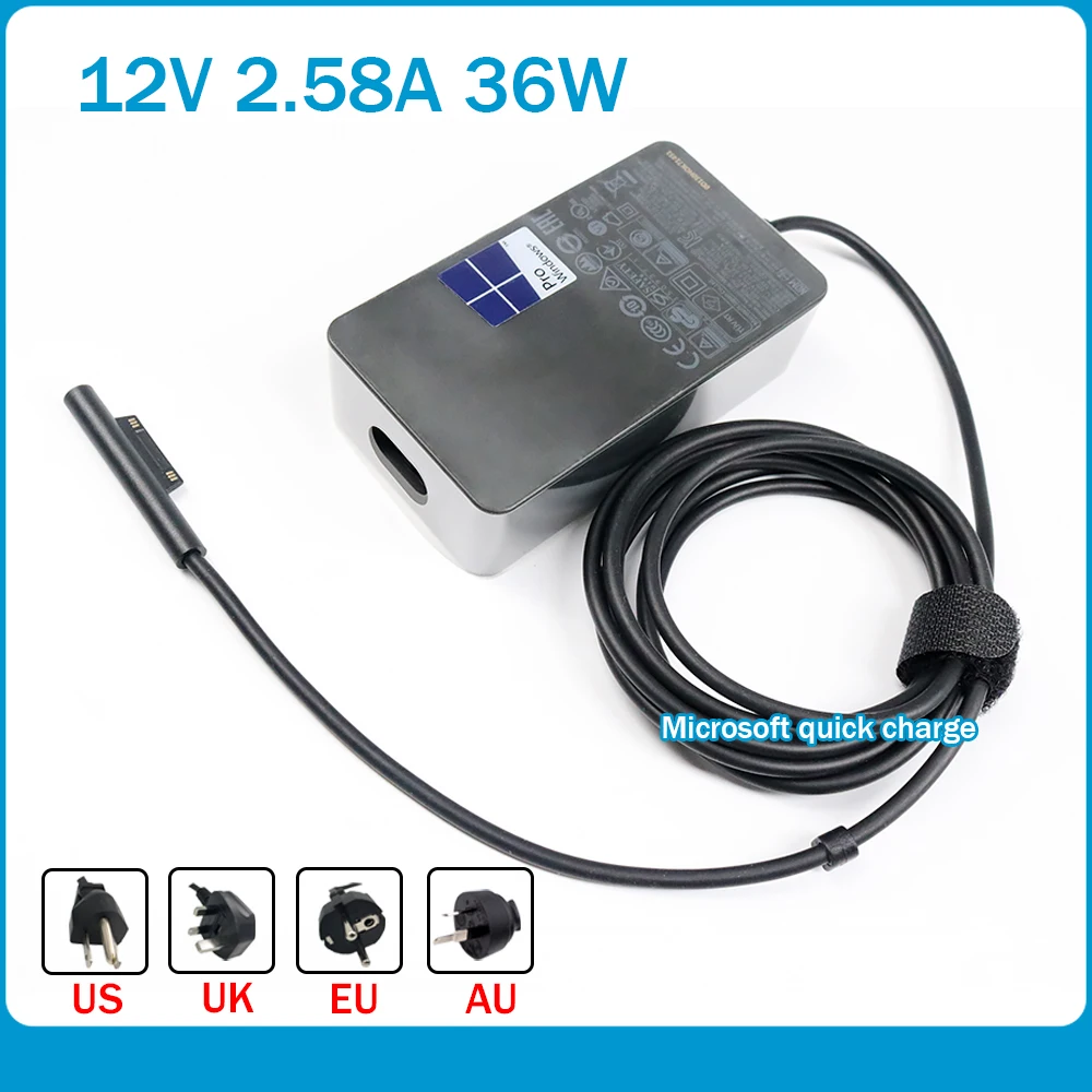 Alimentatore 15v 8a Surface Carica Batterie Surface WoskjXas 127W Caricabatterie Per Microsoft Surface Pro 10 9 8 7 6 Surface Go 3 Alimentatore Sicurezza Surface