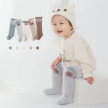 Calcetines de felpa para niños, medias gruesas de boca suelta para bebés, calcetines de algodón para recién nacidos, ropa para recién nacidos