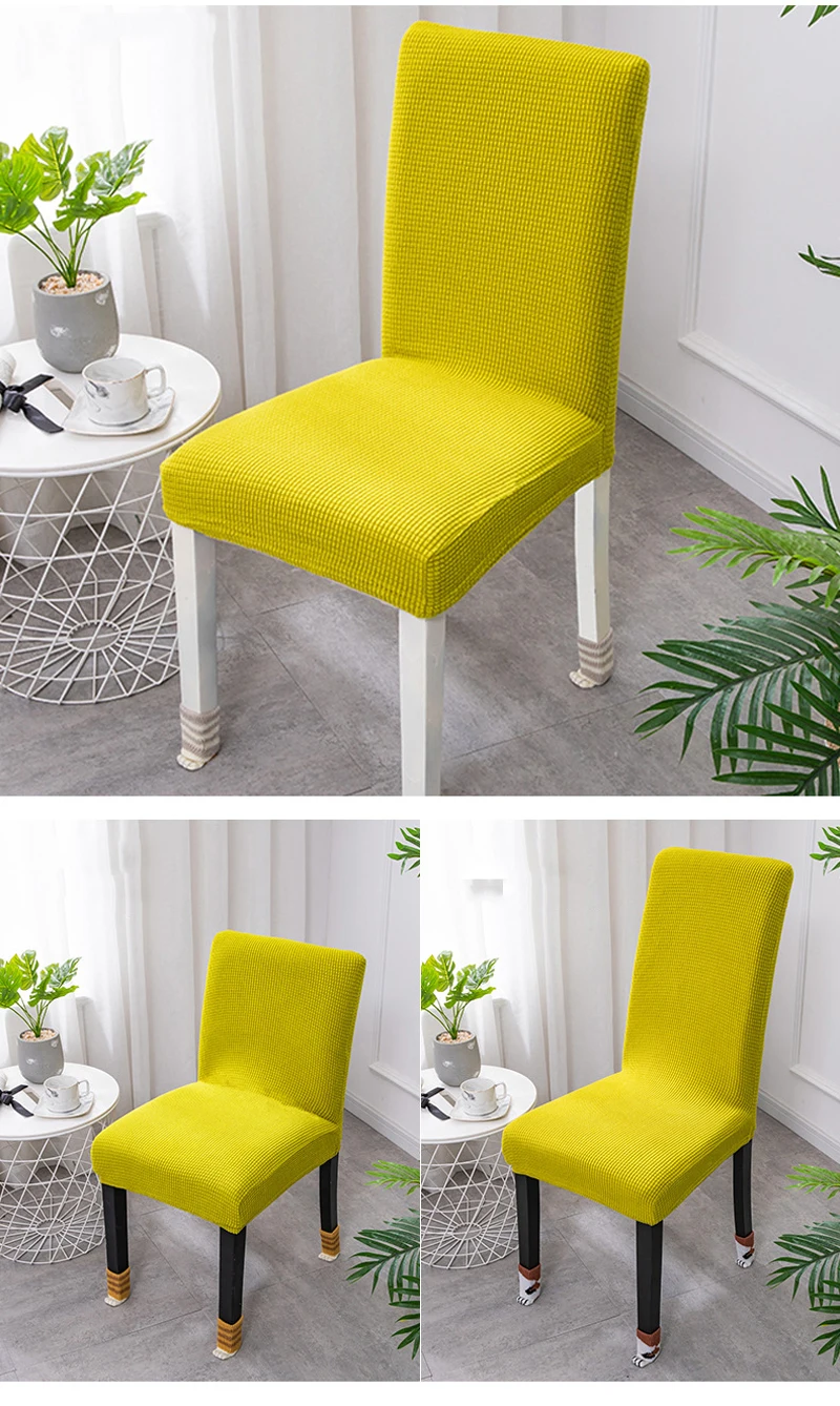 Зимний чехол для кресла спандекс для семейного использования Свадебная вечеринка эластичный обеденный чехол для кресла Съемный Анти-грязный чехол для сидений на кухне