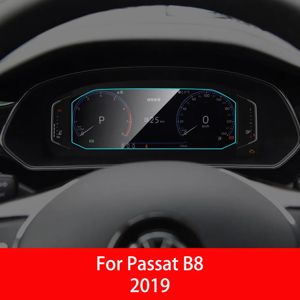 Автомобильная панель для инструментов, Защита экрана для Volkswagen VW Passat B7 B8 Magotan, автомобильная интерьерная Мембрана для приборной панели, защитная пленка из ТПУ - Название цвета: For Passat B8 2019