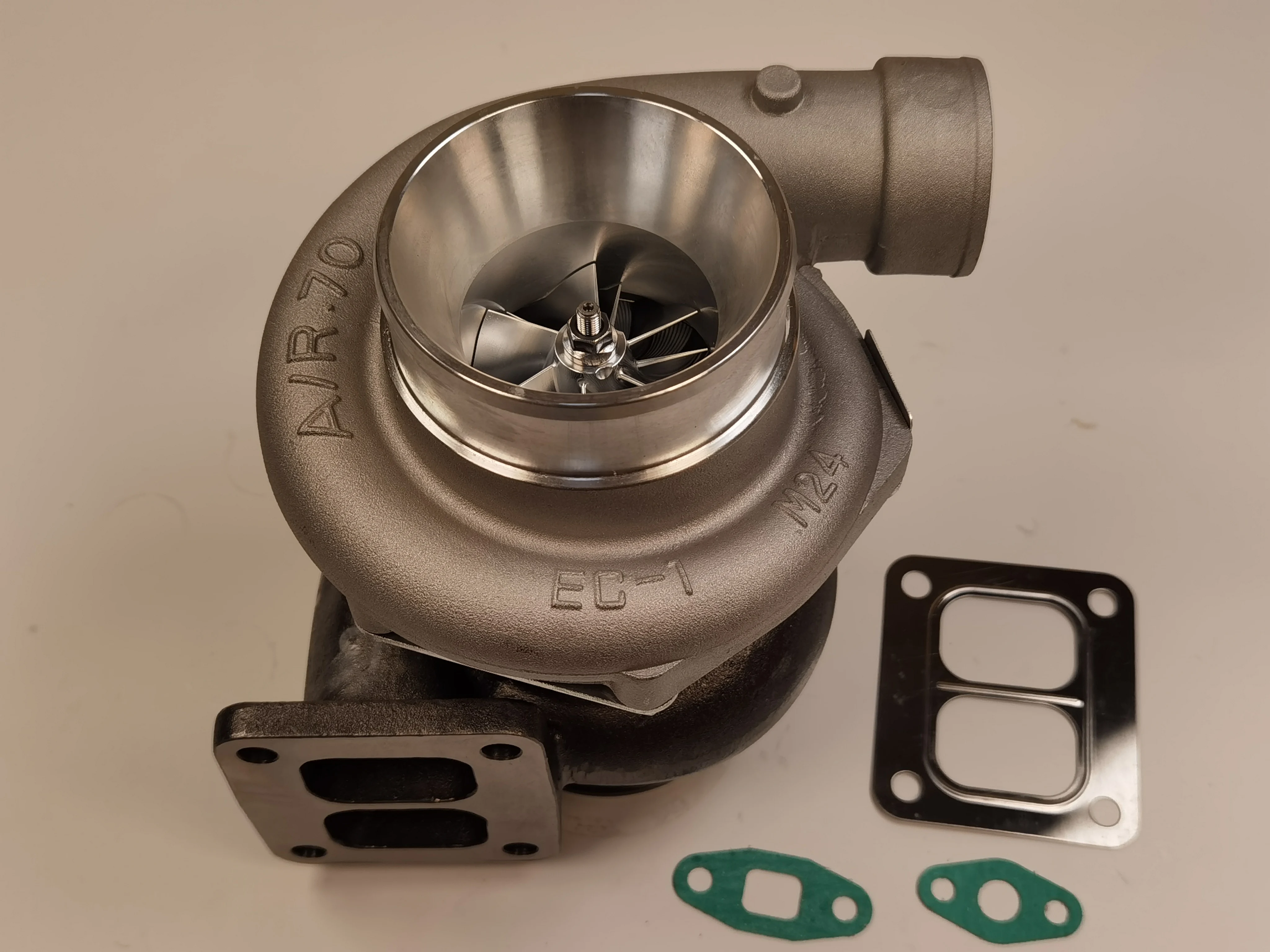 T04Z-2 T70 T4 a/r 0.70 1.00 water&ampoil cooled twin scroll 400hp-500hp billet wheels turbo turbocharger | Автомобили и мотоциклы