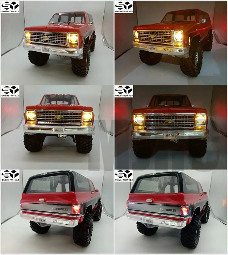 MJRC TRAXXAS TRX4 V2.0 светодиодный светильник Набор для Traxxas TRX-4 Chevrolet K5 Блейзер части тела Аксессуары#82076-4 TRX4