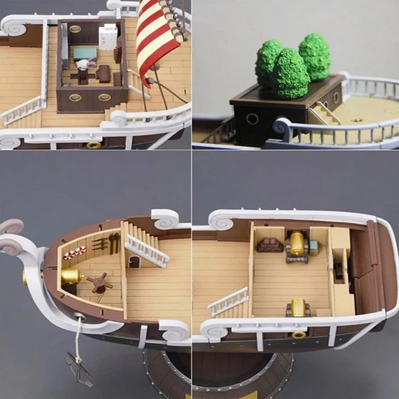 35 см аниме одна деталь тысяча Солнечный Going Merry Boat ПВХ фигурка Коллекция Модель пирата корабль игрушка собранная Рождественский подарок