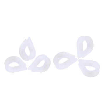 

6 Pieces 10mm Nylon Wire Cable Thimble Strap For Natural Rope Steel Rope Forestry Rope