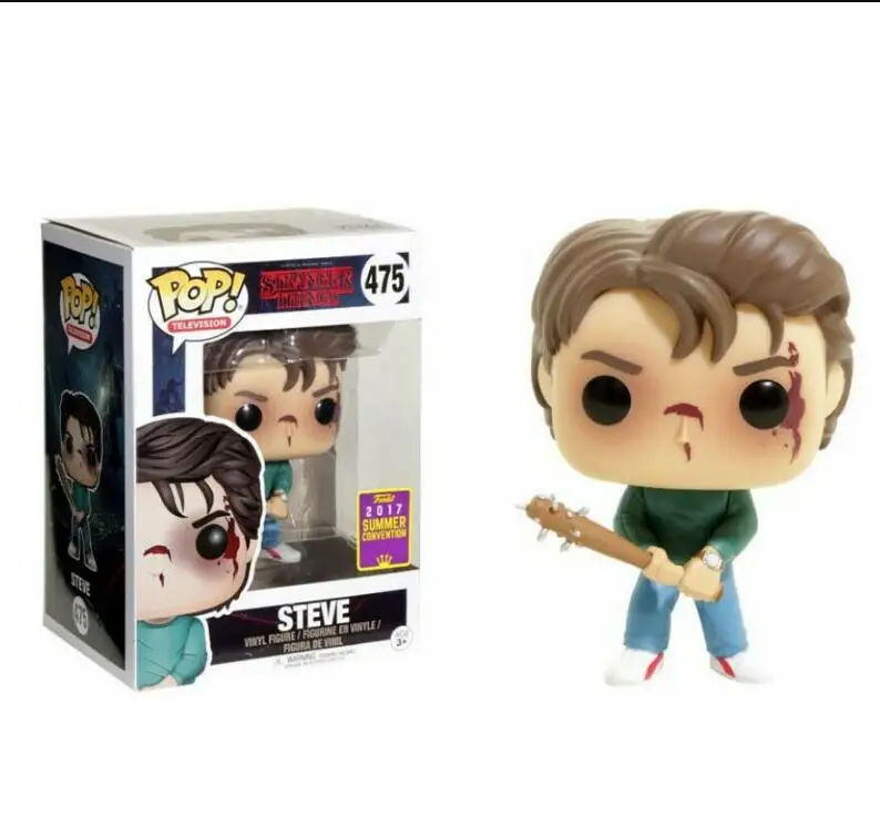 

POP Stranger Things 3 Figure Dustin & Dart (Hot Topic) Steve Eleven Action Figure Toys for Children Fans Christmas Birthday Gift