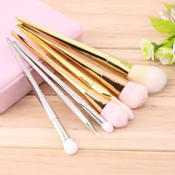 

Fashion Collection Makeup Brushes 7pcs Cosmetic Tool Professional Brushes Full Set Portable Makeup Accessories