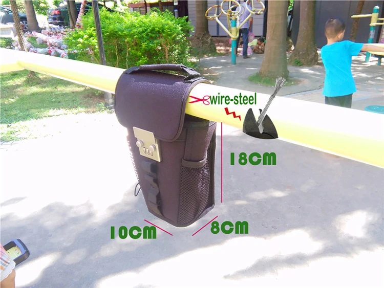 Password Lock Bag Wire Anti-Theft Safe Portable Password Package  Chair Bicycle Beach Swim Sports Key Bag With Password Lock (3)