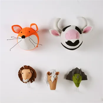 

Wall Hanging Wool Felt Hook Vintage Deer Head Antlers for Hanging Clothes Hat Scarf Key Deer Horns Hanger Rack Wall Decoration