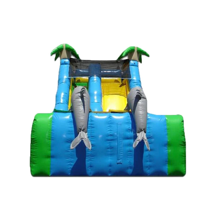 

Outdoor inflatable small Dolphin slide inflatable dry slide for kids