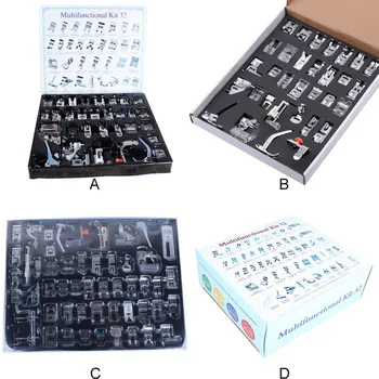 

32/52Pcs Home Sewing Machine Presser Foot Multifunctional Sewing Accessories Hardcover Version Presser Foot Set