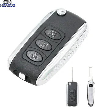 

For Bentley Style Silver Side Modified Flip Remote Key Shell 3 Button for VW B5 Remote key shell