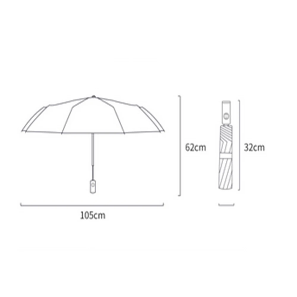 Простой 10 кости автоматически складывающийся зонтик мужской бизнес-зонтик