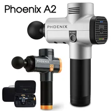 Феникс А2 массажный пистолет для глубоких мышц, массажер для мышц, ручной Электрический массажер для тела, расслабление тела, коррекция фигуры, облегчение боли