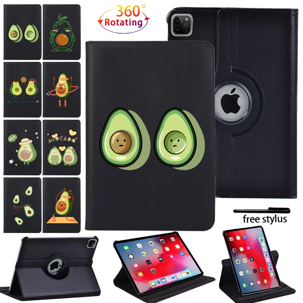 

360 Tablet Rotating Case for Apple IPad Air 1/2/Air (3rd Gen)/Air (4th Gen) Drop Resistance Leather Case+ Free Stylus