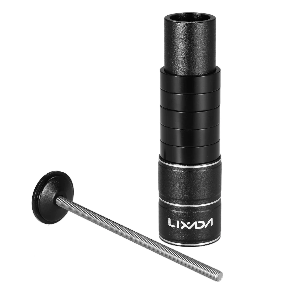 Lixada Aluminum Alloy Bike Fork Stem Riser Extender Extension Bicycle Cycling Bike Stem Head Up Raiser Handlebar Riser Adaptor