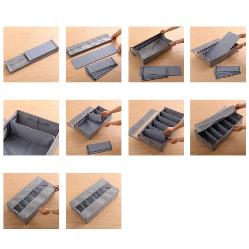  Foldable Waterproof and Dustproof Storage Shoe Box Washable Storage Box Bedroom Bed Bottom Debris M