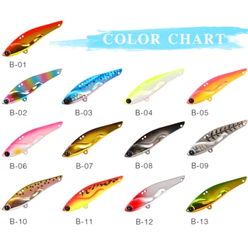 

TSURINOYA 13PCS 75mm 23g Metal VIB Hard Fishing Lure Long Distance Casting Metal Bait Vibration Metal Wobblers Swimbait Isca