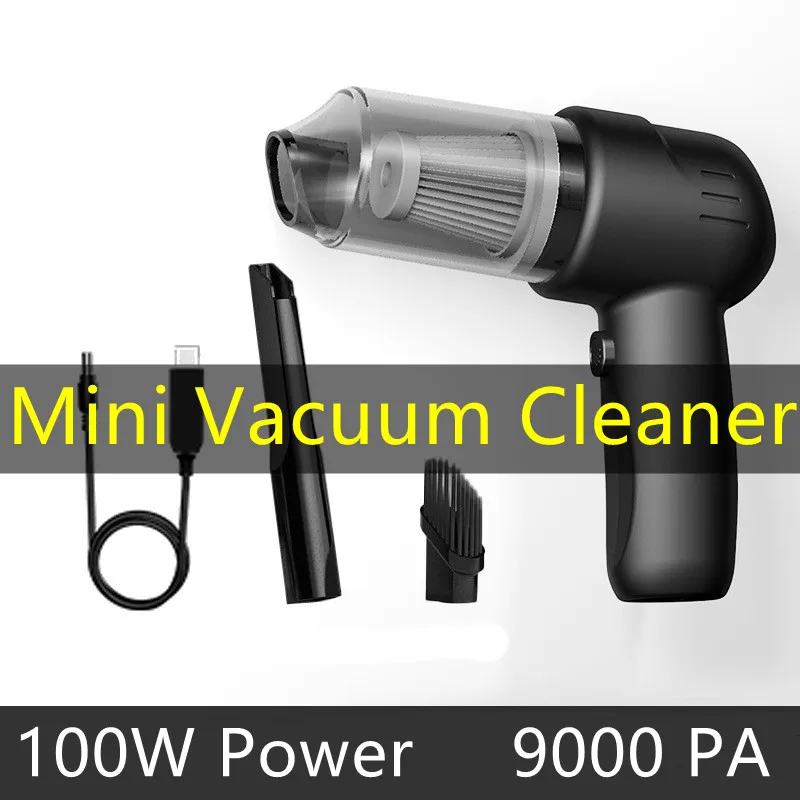 Handheld car vacuum cleaner desktop keyboard small portable wireless high-power car vacuum cleaner mini home