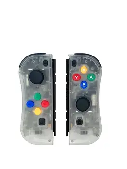 

Transparent For NS (L/R) Wireless Bluetooth Game Controllers Red Blue Gamepad Joystick for Nintend Switch Console