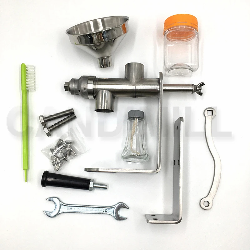 CANDIMILL Household Manual Small Oil Press Stainless Steel Oil Extractor Sesame Peanut Nuts Seeds Oil Presser 4