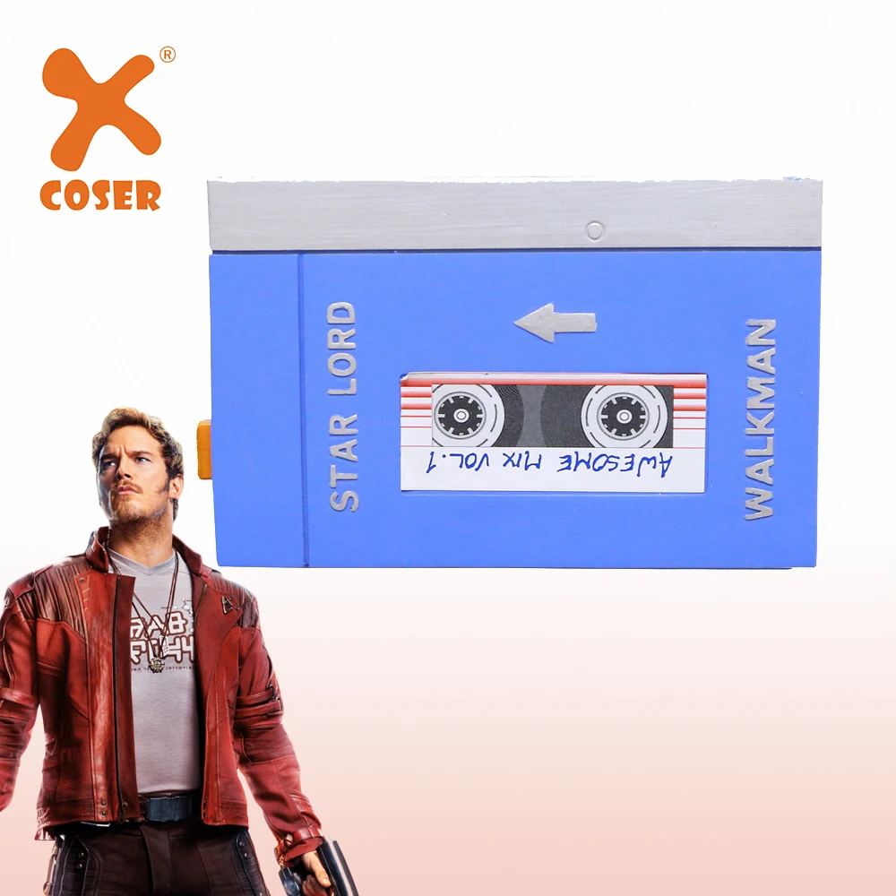 XCOSER Star Lord Walkman стражи Галактики Starlord реквизит для косплея Хэллоуин косплей костюм