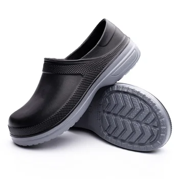 

Plus Size EVA Car Washing shoes Hotel Restaurant Non-slip Waterproof Oilproof Closed Back Clogs Resistant Kitchen Chef Shoes