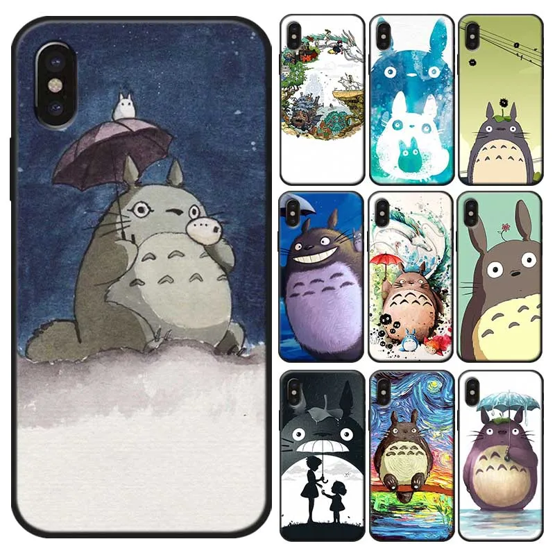 Totoro Anime Phone Case for iPhone 11 pro max X XS MAX XR 7 8 6 6S plus 5S SE Soft silicone Cover |