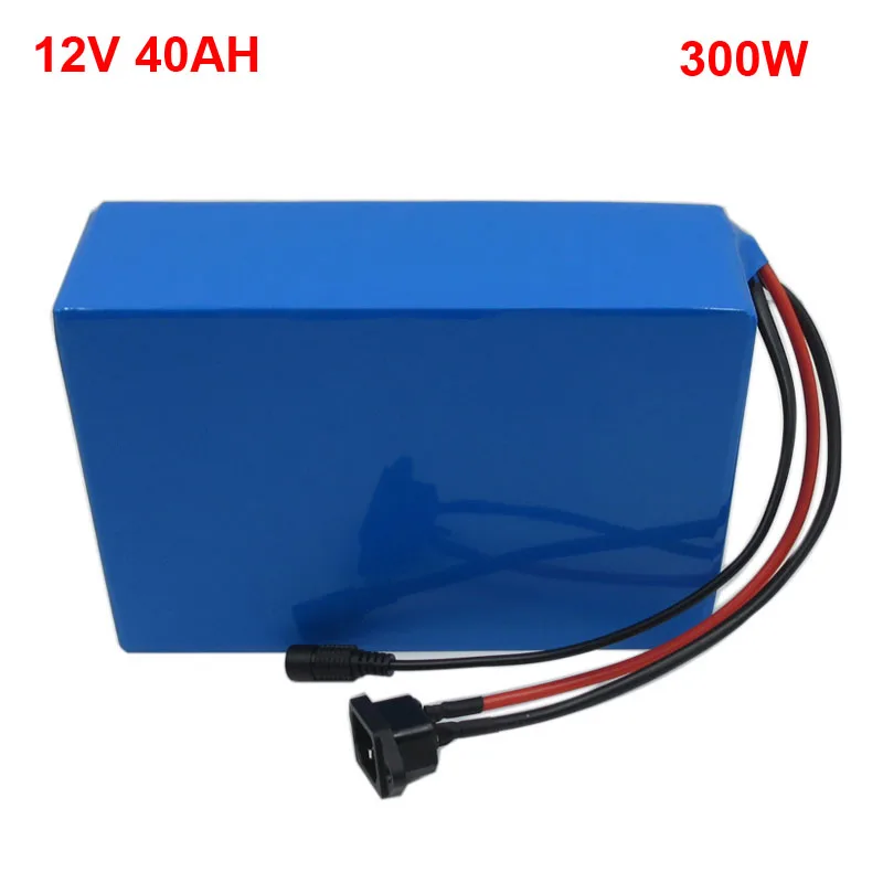 Перезаряжаемые 300W 3S 12V литиевая 18650 Батарея 40AH серые кисточки с 12 6 V 3A Зарядное