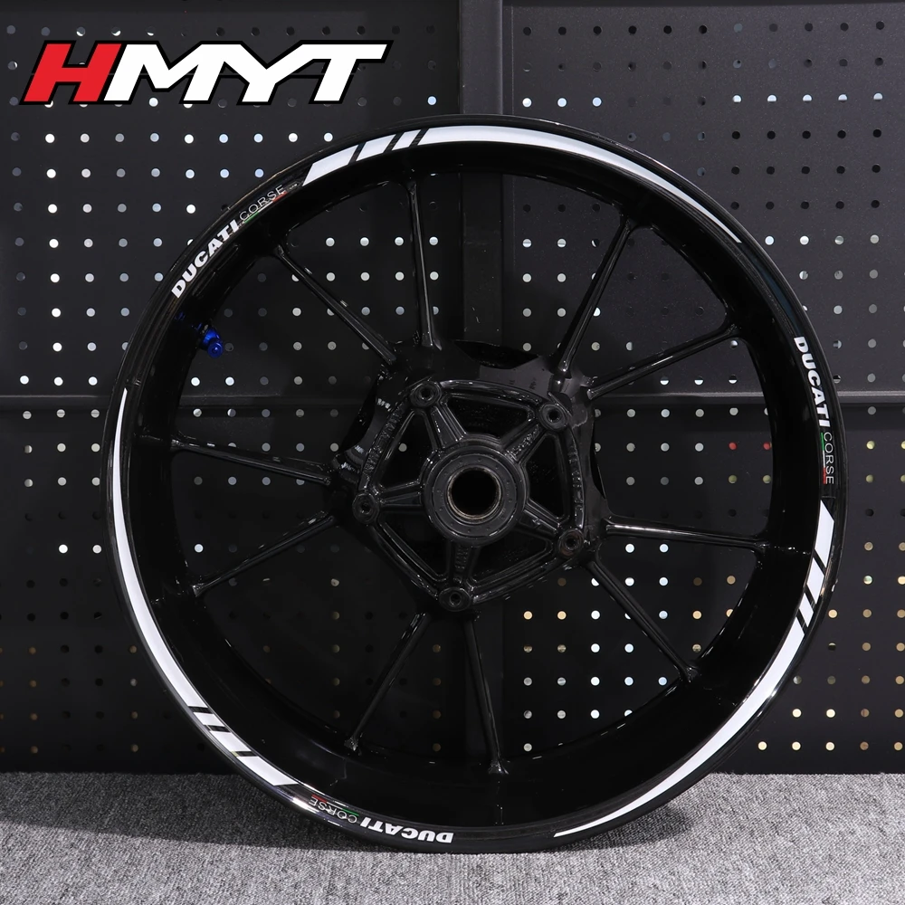 Для поездок на мотоцикле Ducati 821 795 796 797 848 959 1199 Мотоцикл 17 дюймов для центрального движения колеса Водонепроницаемый Светоотражающие стикеры колесная наклейка