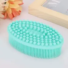 2 шт., силиконовая щетка, Экологически чистая, для тела, для ванны, душа, для мытья кожи, для массажа, для глубокой очистки, отшелушивающая щетка