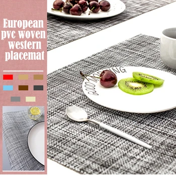 

PVC Rectangle Coaster Stand Hot Dining Placemat For Table Pads Heat Resistant Drink Holder Cup Pad Mantel Individual Drying Mat