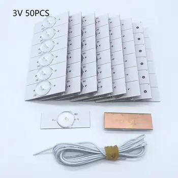 

50/20Pcs 6V SMD Lamp Beads with Optical Lens Fliter for 32-65 inch LED TV Repair accessories