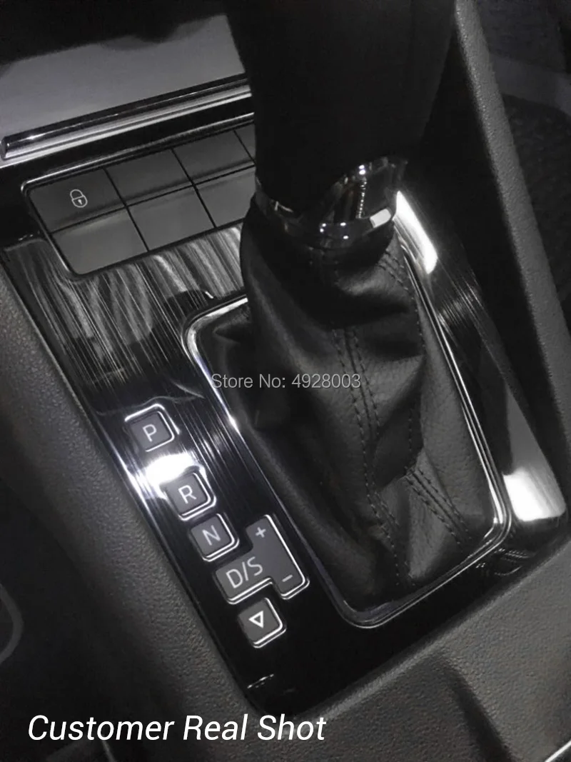 Наклейки для интерьера панели шестерни из нержавеющей стали Skoda Octavia A7 2017 2018 2019