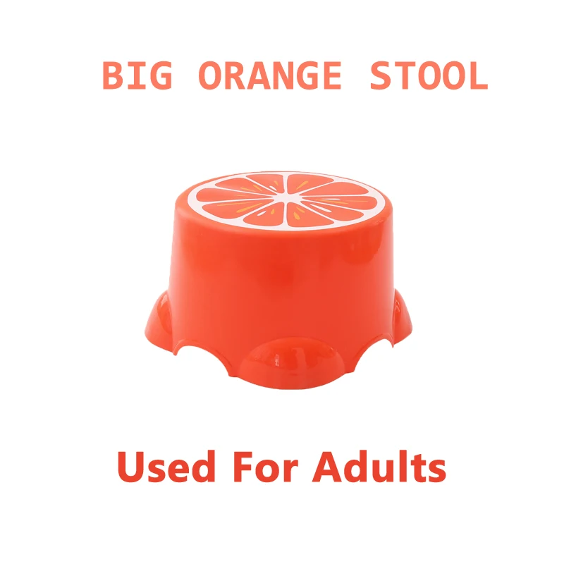 Children's Bathroom Bath Chair Cartoon Fruit Shape Shoes Changing Foots Stepping Cute Non-Slip Stable And Practical Small Stool
