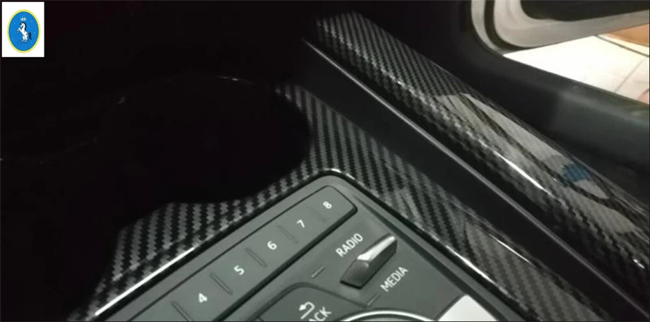 Yimaautotrims авто аксессуар коробка передач переключения передач Накладка для Audi A4 B9 A5 Sedan/Avant/Allroad Quattro